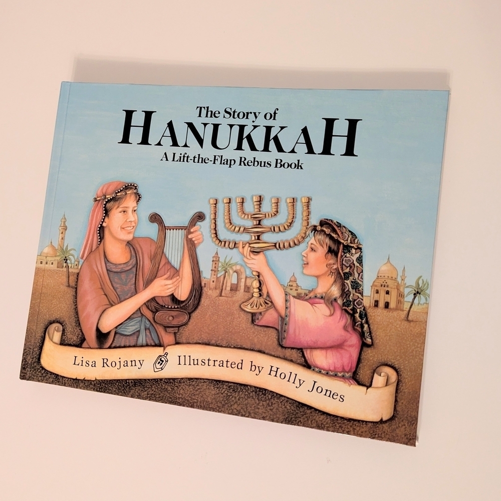 The Story of Hanukkah Children's Hardcover Book/Story Lift-the-Flap Rebus Book - Picture 1 of 10